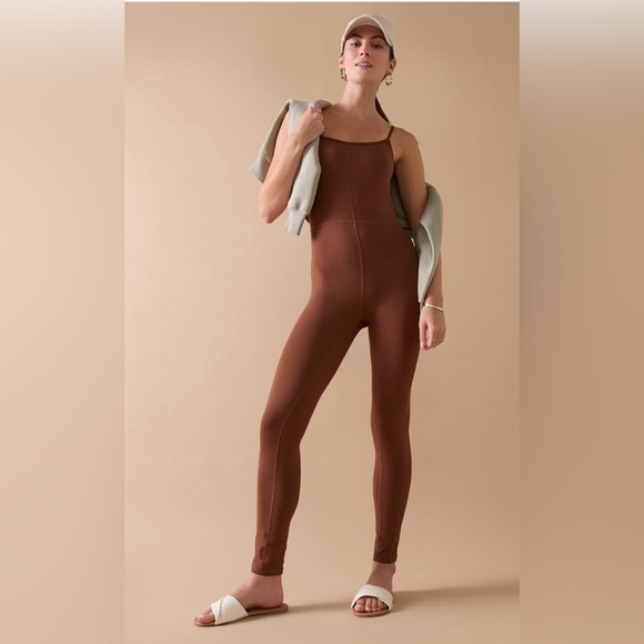 Francesca's Collections Pants - 🤎New Francesca’s Yummi Brown Sleeveless Square Neck  One-Piece Catsuit 🤎